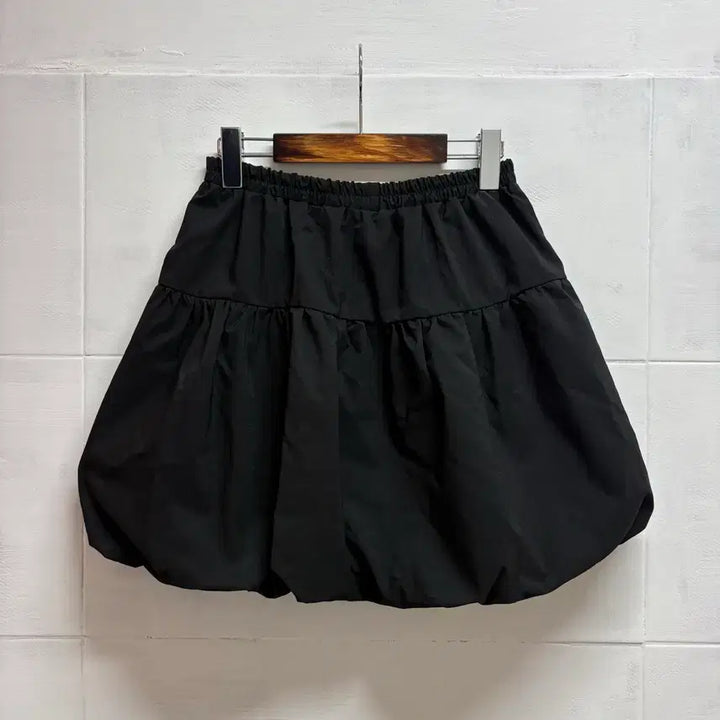 [BUNJANG] Black Pumpkin Balloon Ribbon Mini Skirt / 블랙 펌킨 벌룬 리본 미니스커트 JPN