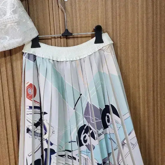 [BUNJANG] Pattern Pleated Skirt / 패턴 플리츠 스커트 55사이즈