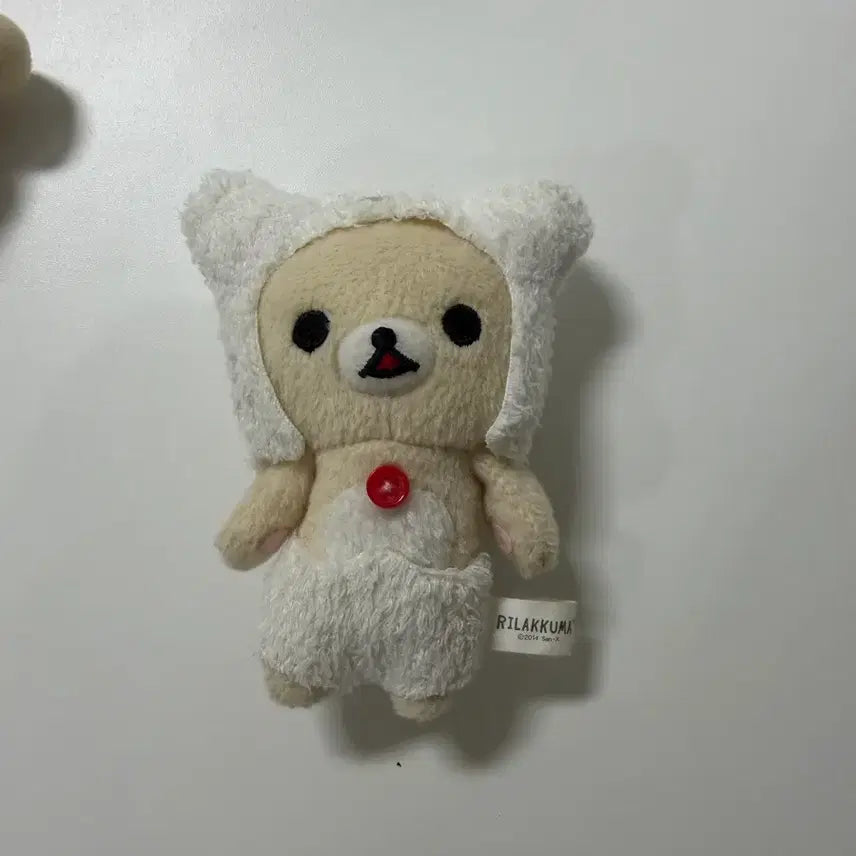 [BUNJANG] Rilakkuma Sheep Hat Rilakkuma Keychain White / 리락쿠마 키링 곰키링 흰곰 양머리 키링 화이트