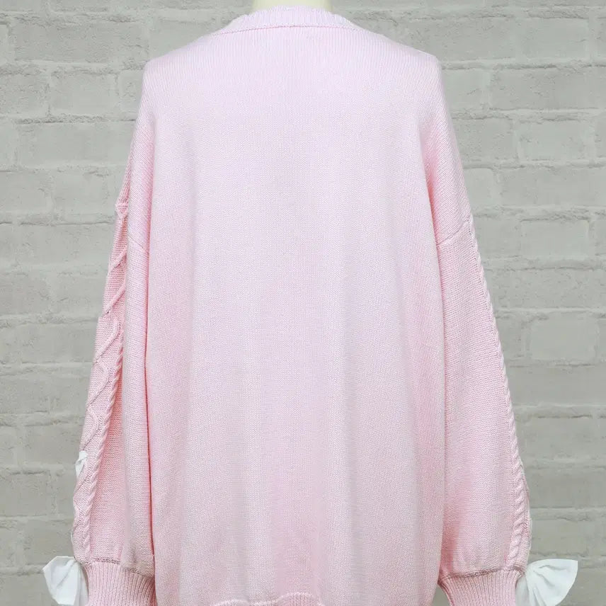 [BUNJANG] Amavel Sugar Ribbon Long Cardigan / Amavel 아마벨 슈가 리본 롱 가디건
