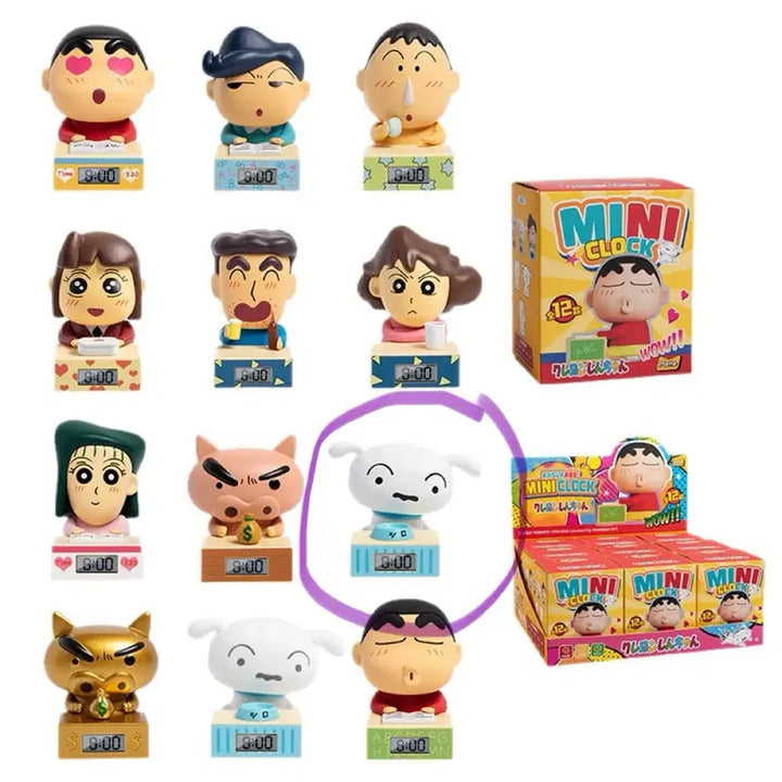 [BUNJANG] Crayon Shin-chan White Dog Mini Watch / 짱구는 못말려 미니 시계 (흰둥이, 새상품)