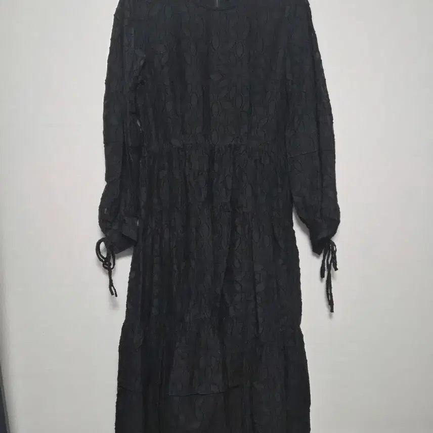 [BUNJANG] DUEL Black Lace Long Dress / 듀엘 블랙레이스 롱 원피스