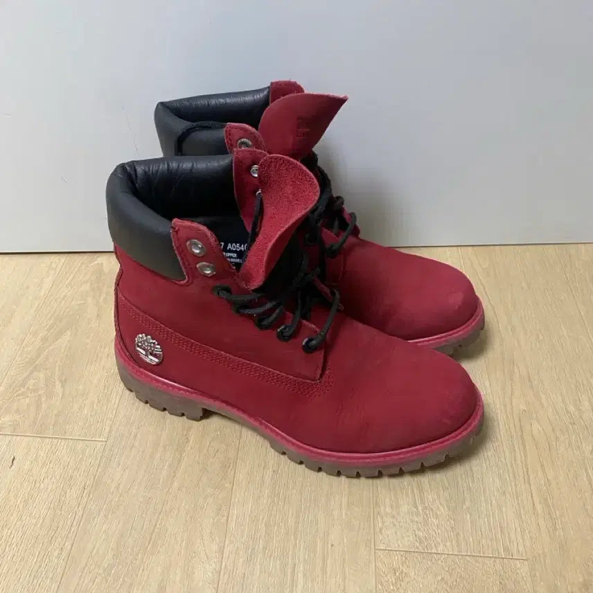 [BUNJANG] Timberland Walker Boots Red 8W / 팀버랜드 워커 8w