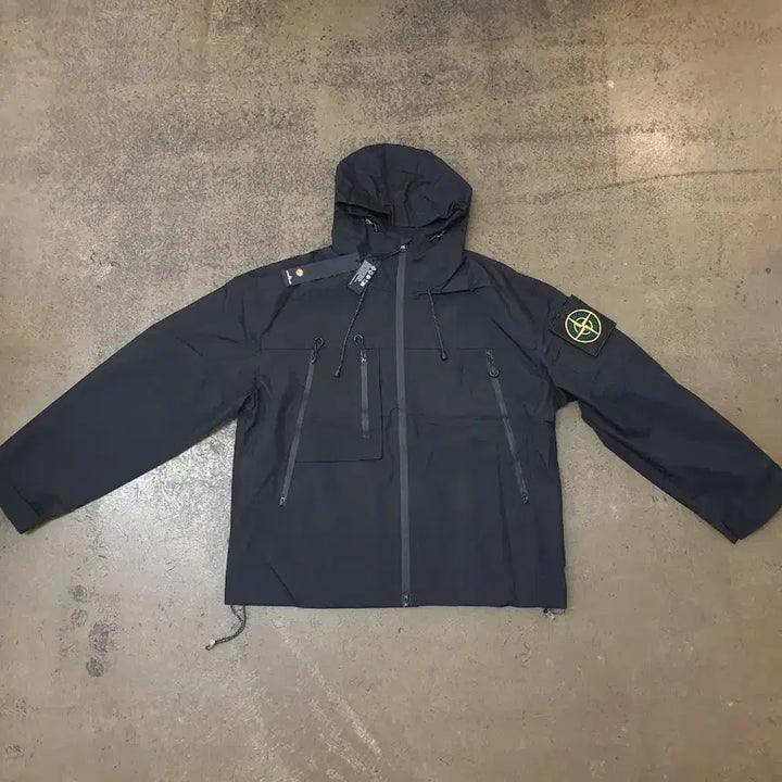 [BUNJANG] Stone Island Windbreaker Black XL / 스톤아일랜드 바람막이 XL 블랙 새상품