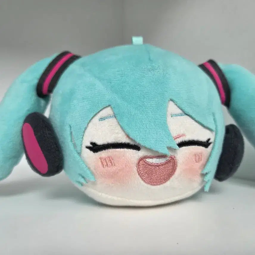 [BUNJANG] Hatsune Miku Face Keyring Mascot Plush / 하츠네 미쿠 홍대 팝업 감사제 페이스 키링 인형 마스코트 누이구루미