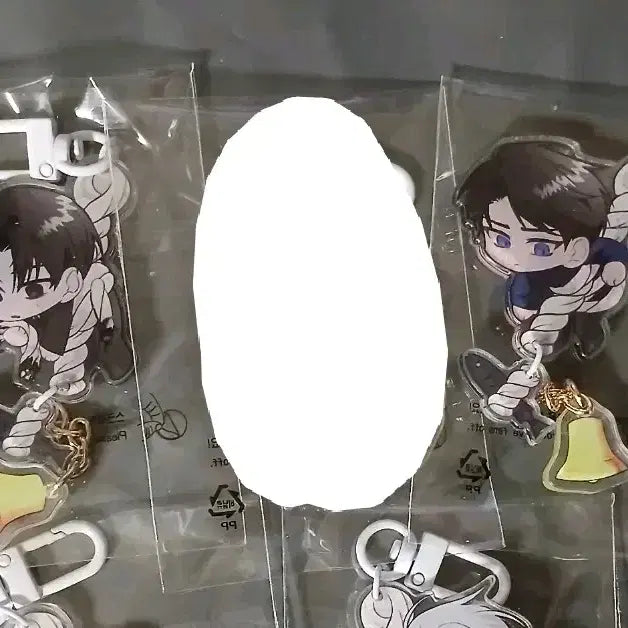 [BUNJANG] Kim Sol-eum / Ryu Jae-gwan Acrylic Keyring Set (Unreleased Goods) / 괴담출근 괴출 키링 김솔음 류재관 현무1팀재관국 비공굿굿즈 아크릴