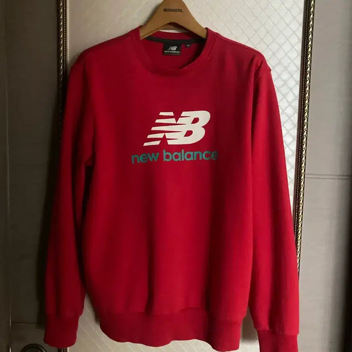 [BUNJANG] New Balance Red Sweatshirt / 뉴발란스 레드 맨투맨