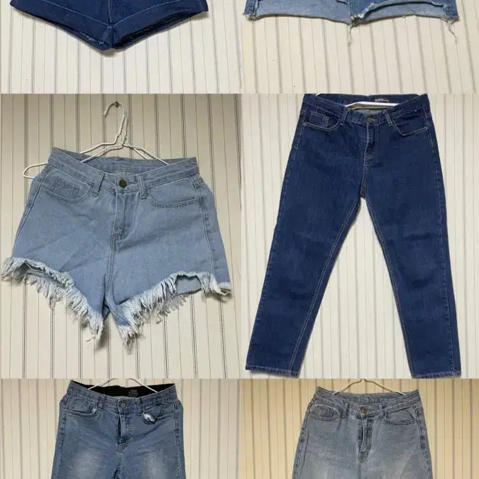[SOLD OUT] 청바지 데님반바지 데님팬츠 연청 진청 청반바지