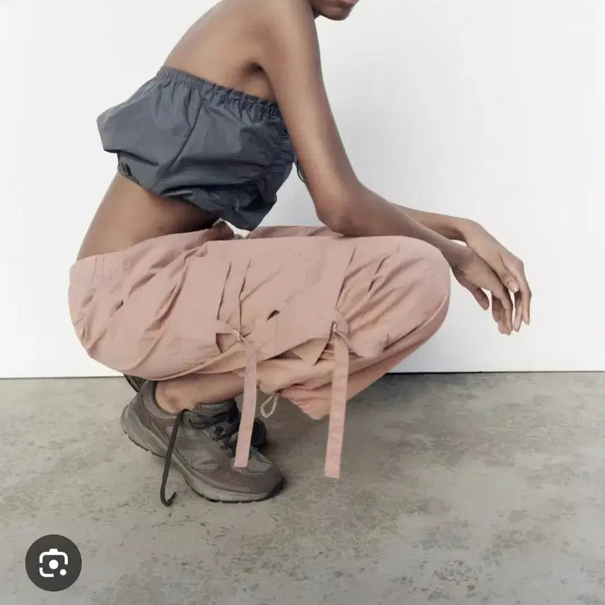 [BUNJANG] ZARA High-Waist Wide Cargo Pants / ZARA 자라 신상 하이웨스트 와이드카고팬츠