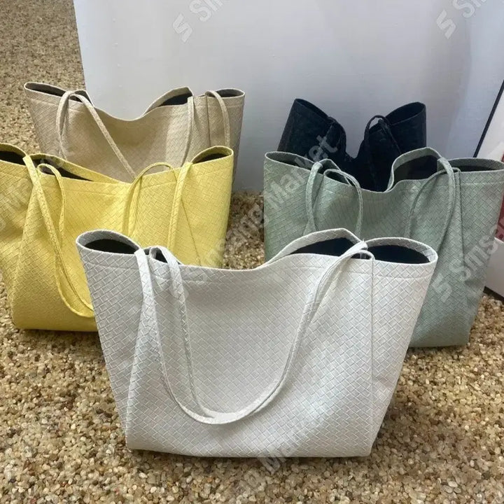 [BUNJANG] Shoulder Bag (Beige) - Big Size / 빅사이즈 숄더가방(새상품)세일1개
