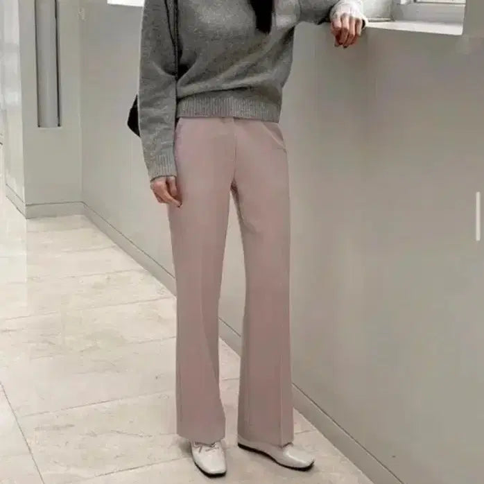[BUNJANG] Ganaesra Custom Pink Semi Bootcut Slacks / 가내스라 제작 이벤 슬랙스 핑크