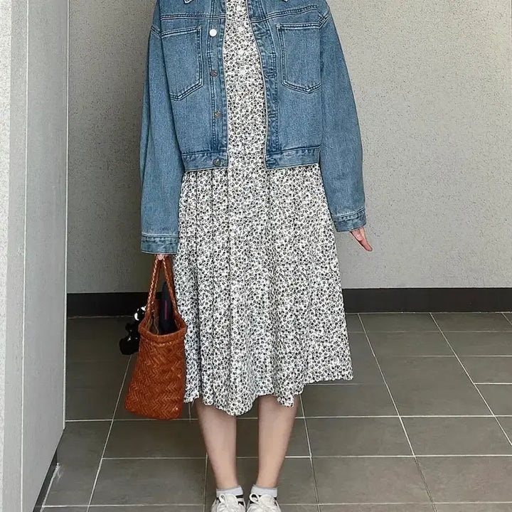 [BUNJANG] LAP Cropped Denim Jacket / 랩 LAP 크롭 데님 자켓