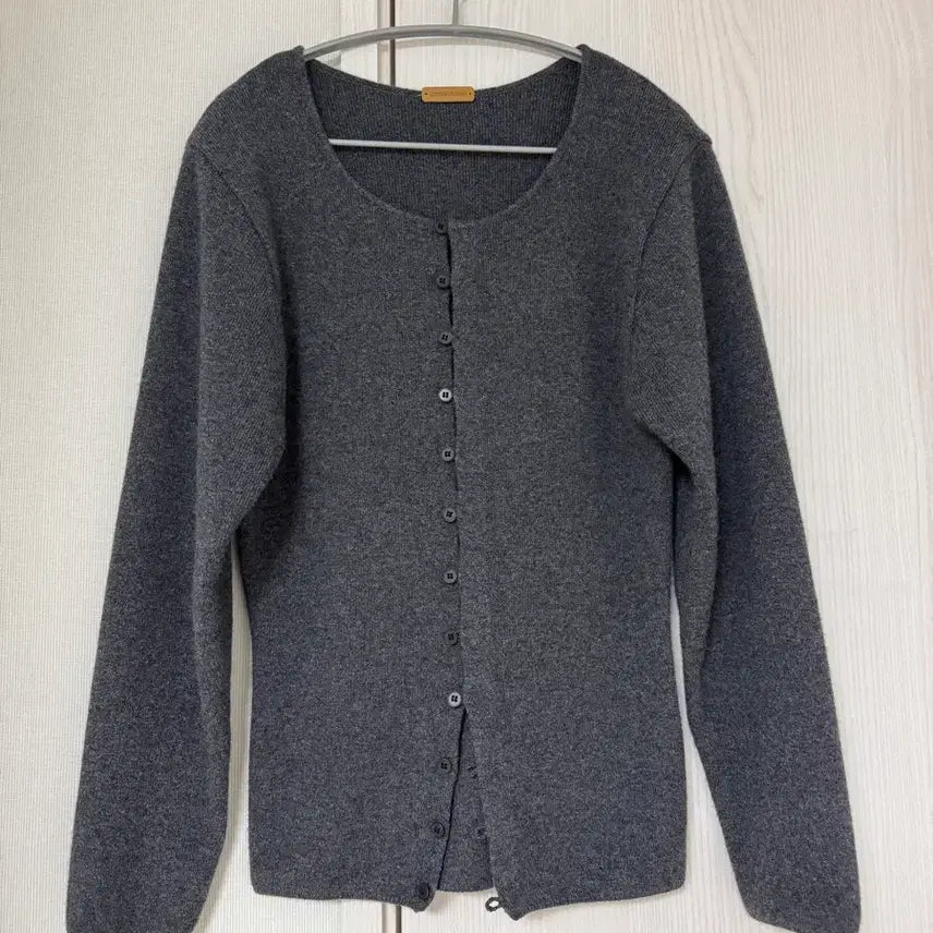 [BUNJANG] 르917 Button-Down Cardigan Skirt Charcoal 36 / 르917 버튼다운 가디건 스커트 차콜 36