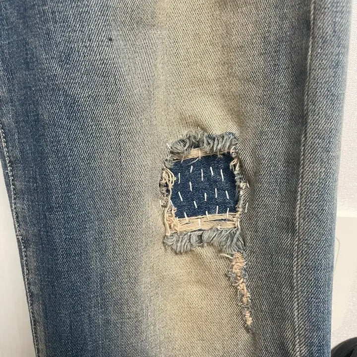 [BUNJANG] Off-White Cutting Jeans / 오프화이트 커팅진