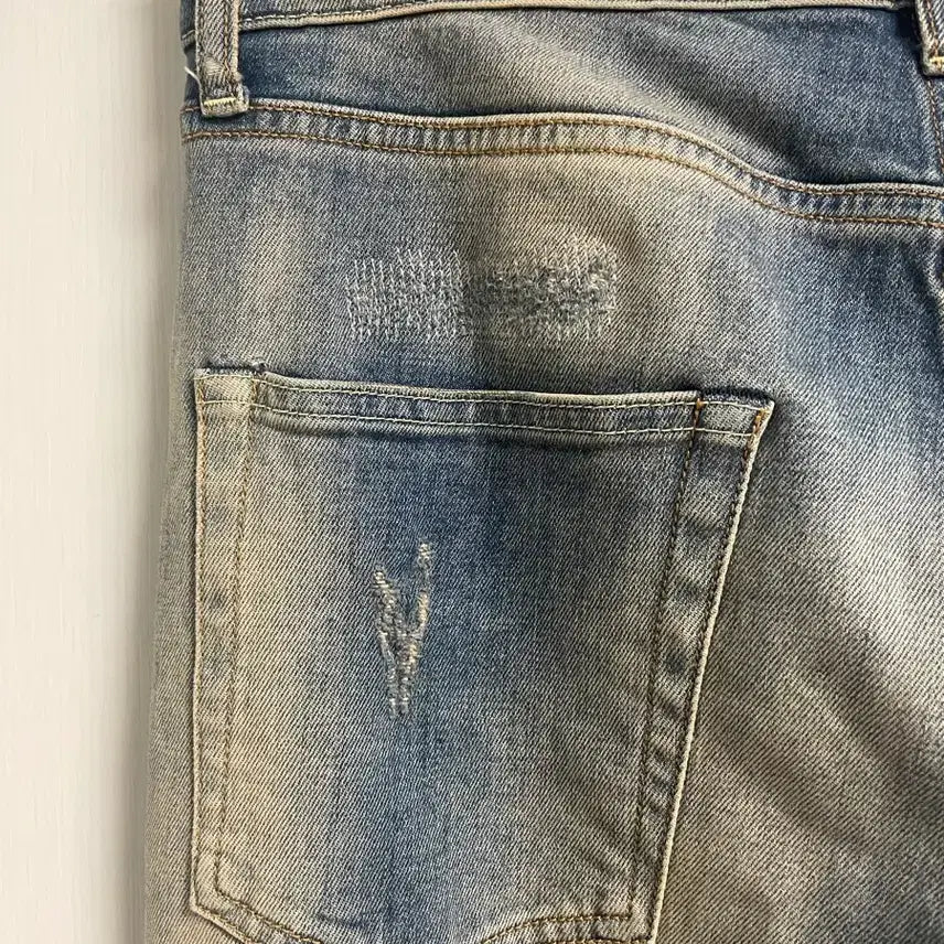 [BUNJANG] Off-White Cutting Jeans / 오프화이트 커팅진