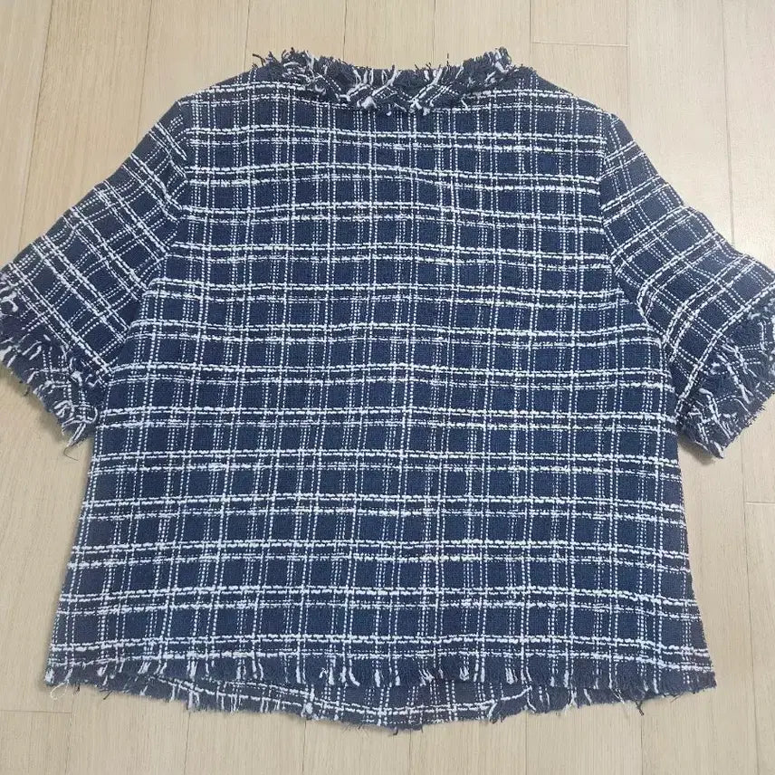 [BUNJANG] Plastic Island Tweed Short Sleeve Jacket S / 플라스틱 아일랜드 트위드 반팔자켓 S