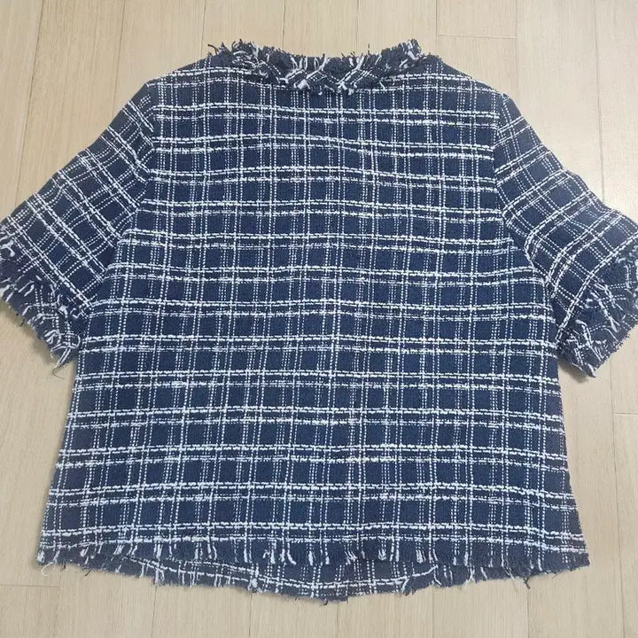 [BUNJANG] Plastic Island Tweed Short Sleeve Jacket S / 플라스틱 아일랜드 트위드 반팔자켓 S