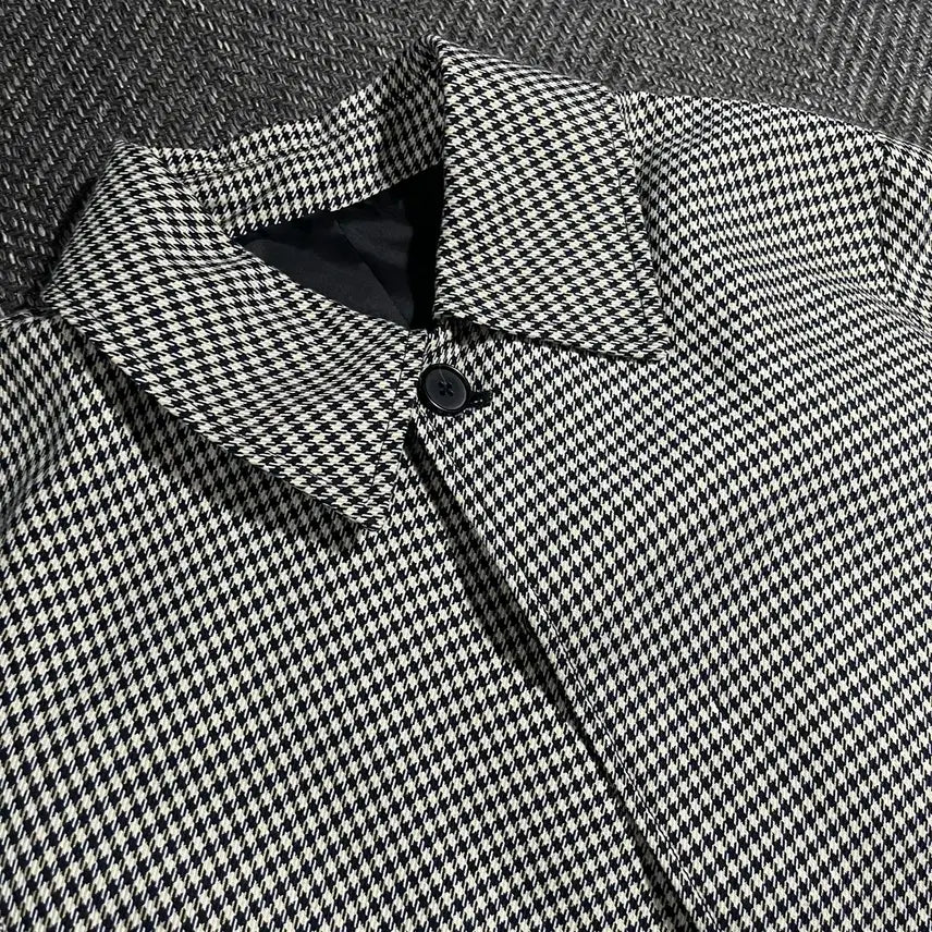 [BUNJANG] 8seconds Houndstooth Check Trench Coat / [L] 8seconds 에잇세컨즈 하운드투스 체크 트렌치 코트