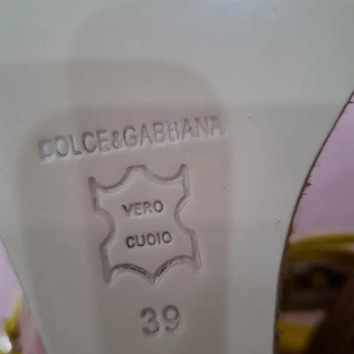 [BUNJANG] Dolce &amp; Gabbana Yellow Sandals / 돌체앤가바나 옐로우 샌들 슬리퍼