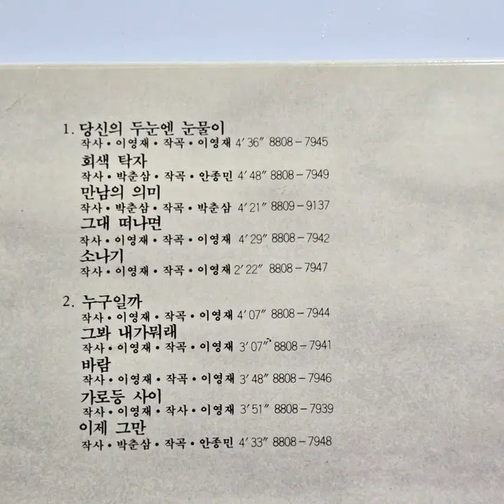 [BUNJANG] Park Choon Sam 2nd Album LP / 박춘삼 2집 LP 음반  5144