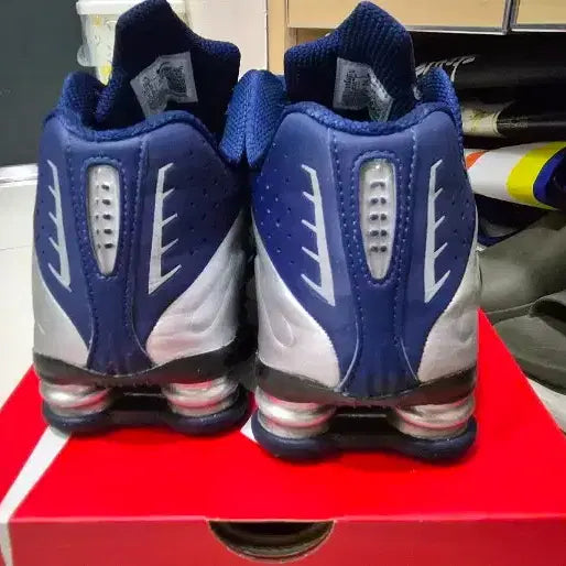 [BUNJANG] Nike Shox R4 Blue Void Metallic Silver / (W) 나이키 샥스 R4 블루 보이드 메탈릭 실버
