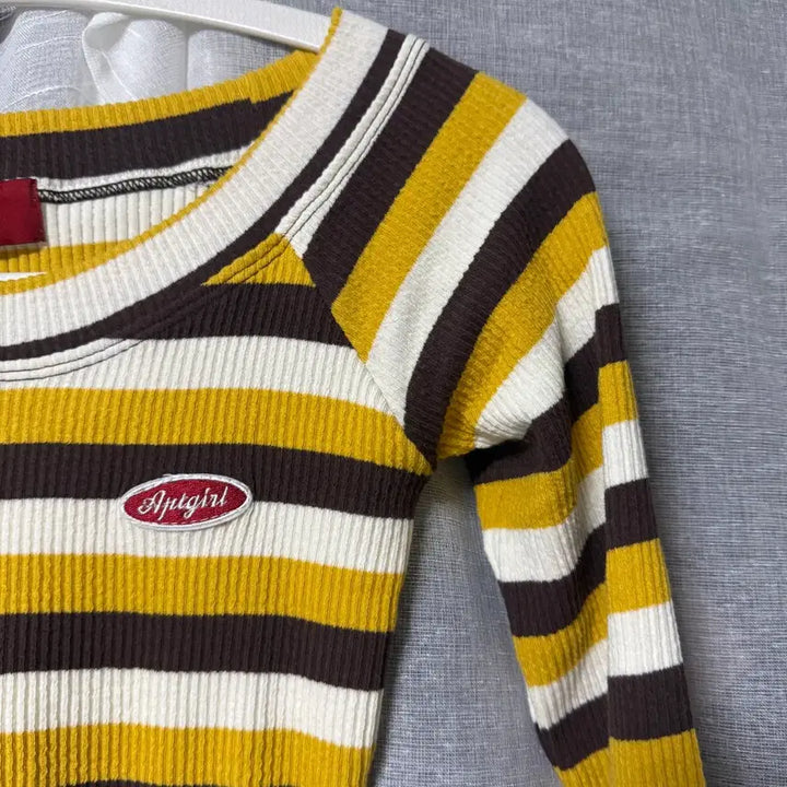 [BUNJANG] Apartment Striped Long Sleeve Shirt / 아파트먼트 스트라이프 롱슬리브