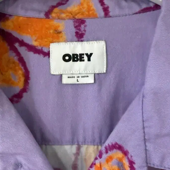 [BUNJANG] OBEY Short Sleeve Shirt L / 오베이 반팔셔츠 L