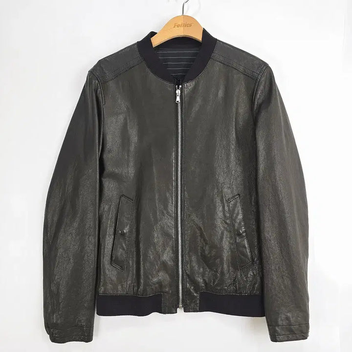 [BUNJANG] T.I FOR MEN Lambskin Leather Jacket Black 95 / 티아이포맨 T.I FOR MEN 양가죽 레더 자켓 블랙 95