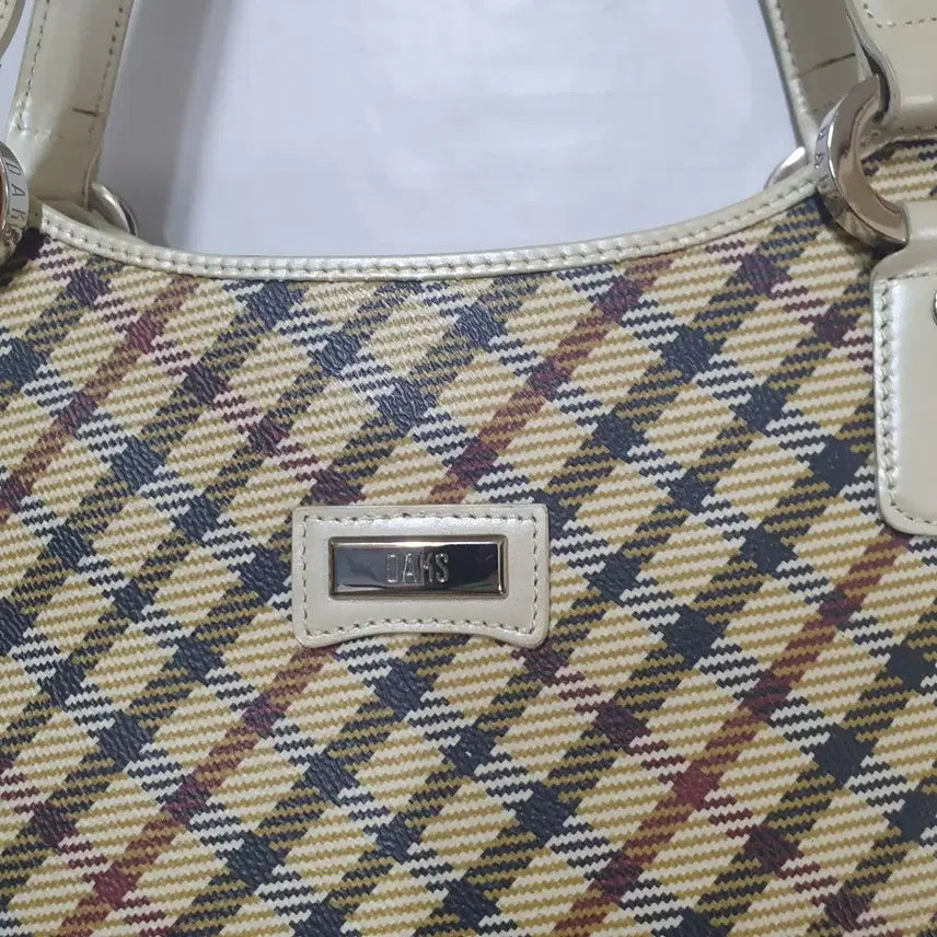 [BUNJANG] Daks Check Pattern Tote Bag / 닥스 체크 패턴 토트백