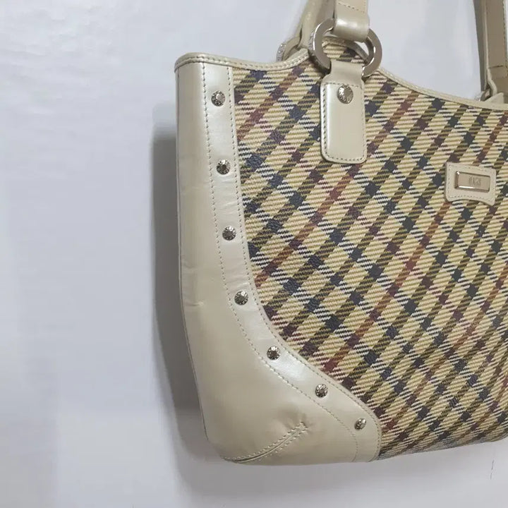 [BUNJANG] Daks Check Pattern Tote Bag / 닥스 체크 패턴 토트백
