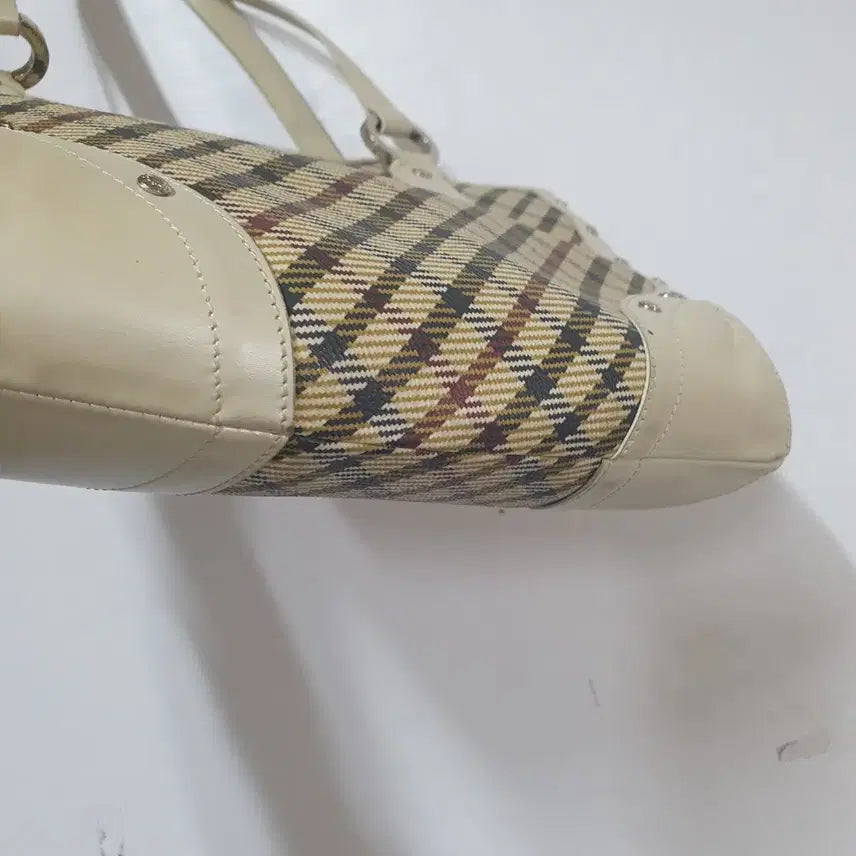 [BUNJANG] Daks Check Pattern Tote Bag / 닥스 체크 패턴 토트백