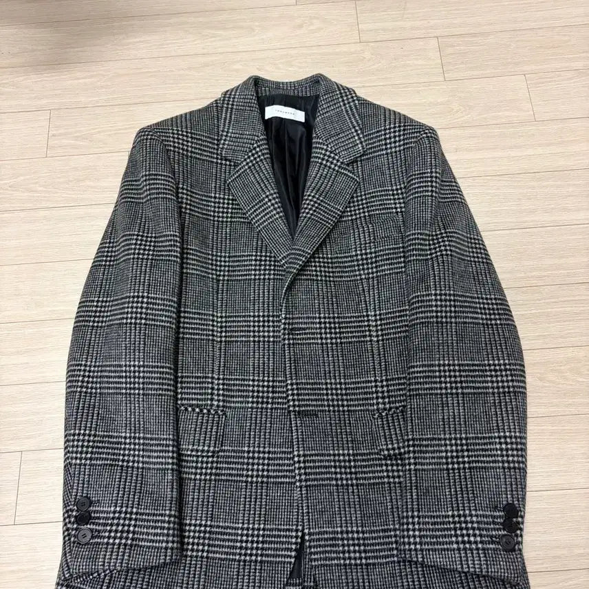 [BUNJANG] Toni Wek Glen Check Wool Blazer / 토니웩 글렌체크 울 블레이저