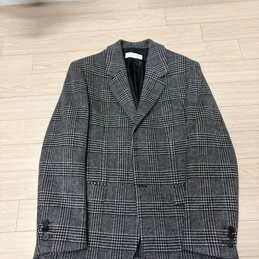 [BUNJANG] Toni Wek Glen Check Wool Blazer / 토니웩 글렌체크 울 블레이저