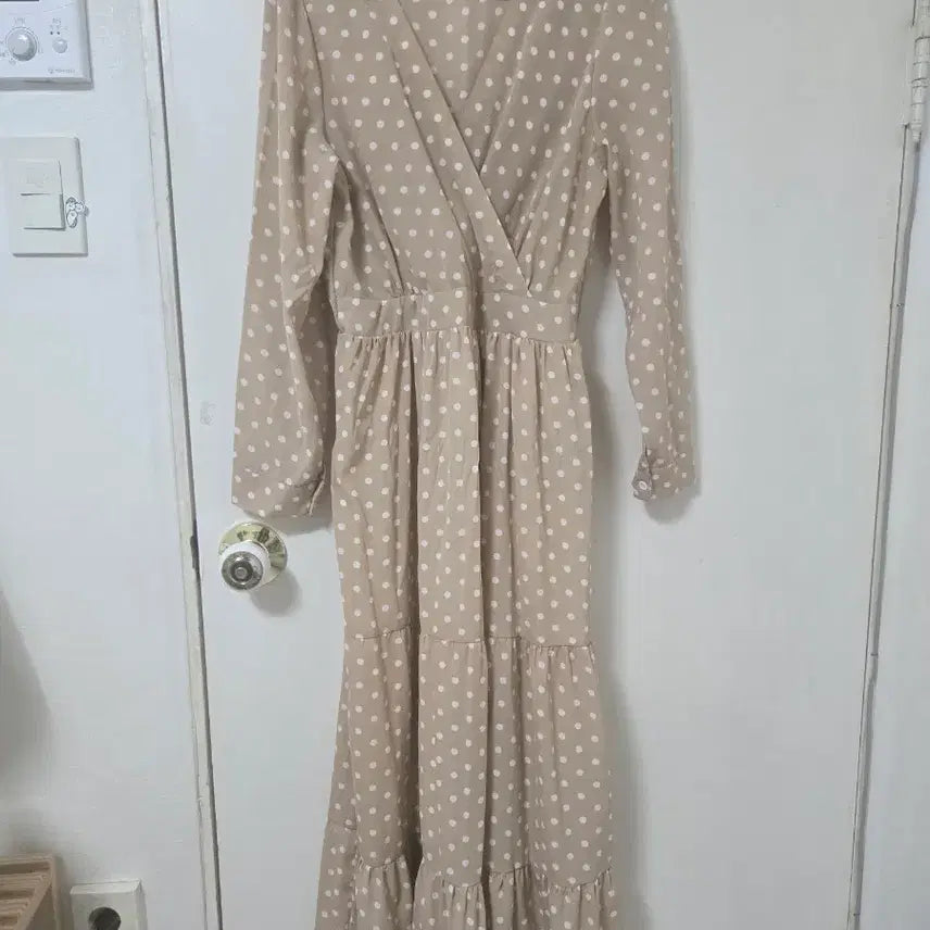 [BUNJANG] Long Polka Dot Dress / 땡땡이 롱 원피스