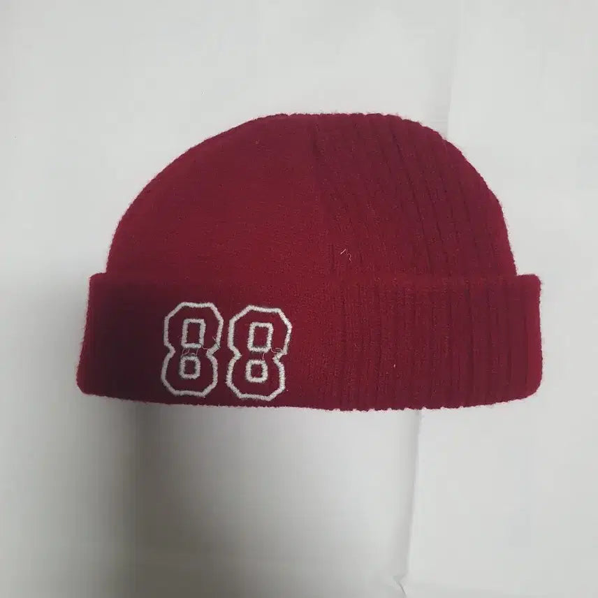 [BUNJANG] 88 Embroidery Point Beanie Burgundy / 88 자수 포인트 비니 버건디