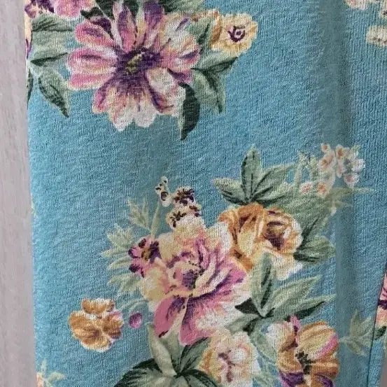[BUNJANG] Floral Pattern Leggings - Spring/Summer / (반값새상품) 꽃무늬 레깅스ㅡ봄.여름 시원소재
