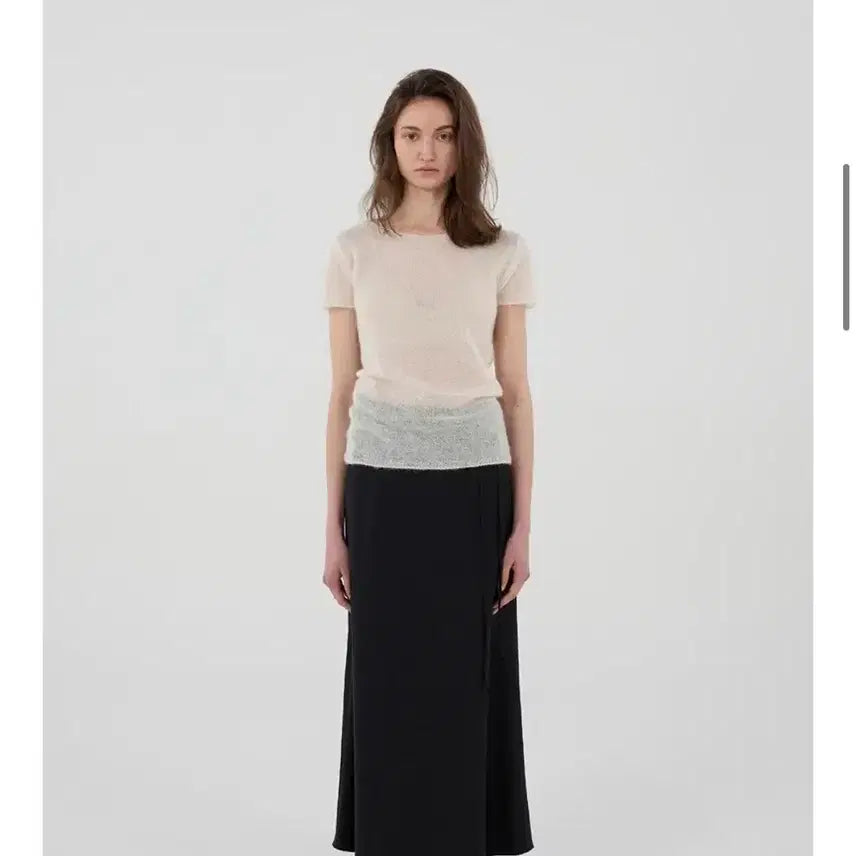 [SOLD OUT] Che 체 미니멀 맥시 스커트 블랙 m size