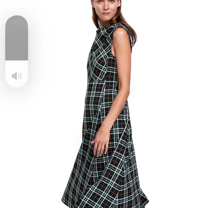 [BUNJANG] ZARA Check Pattern Sleeveless Long Dress / ZARA/자라 체크 패턴 민소매 롱 원피스