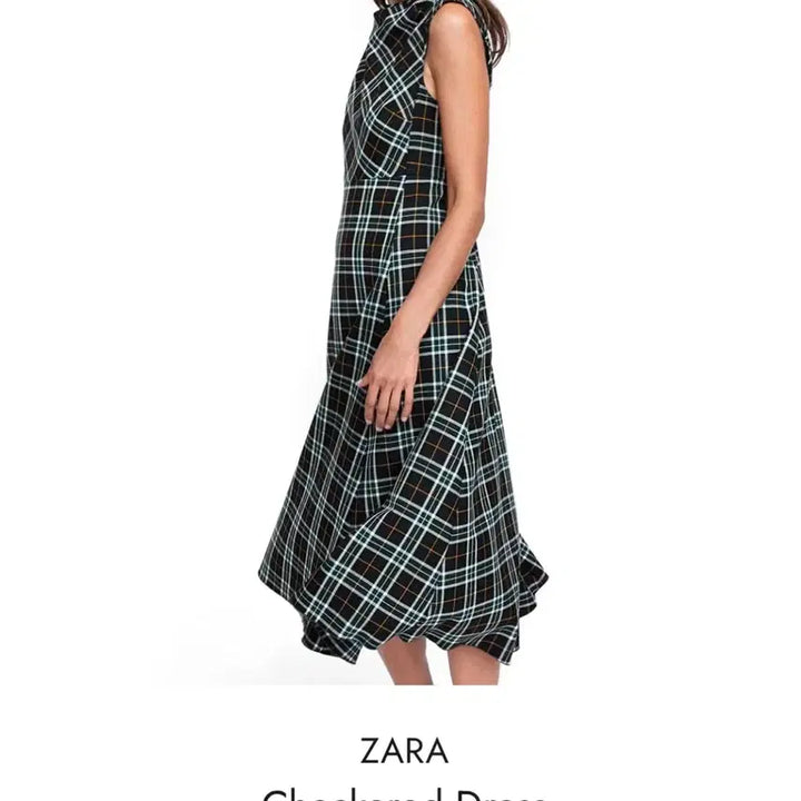 [BUNJANG] ZARA Check Pattern Sleeveless Long Dress / ZARA/자라 체크 패턴 민소매 롱 원피스