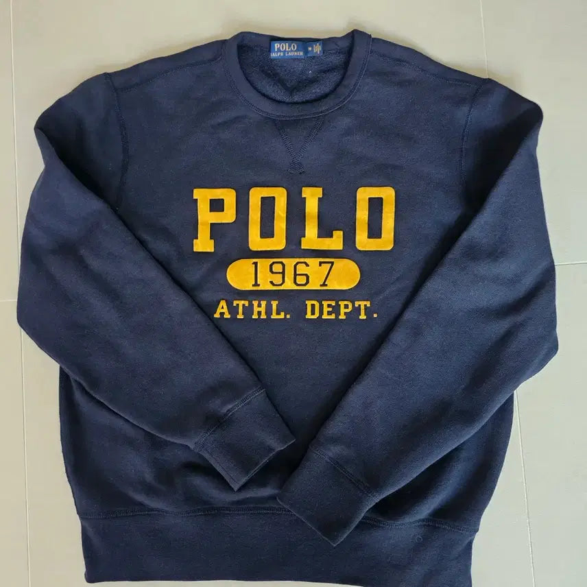 [BUNJANG] Polo Fleece Sweatshirt M / 폴로 기모 맨투맨 M