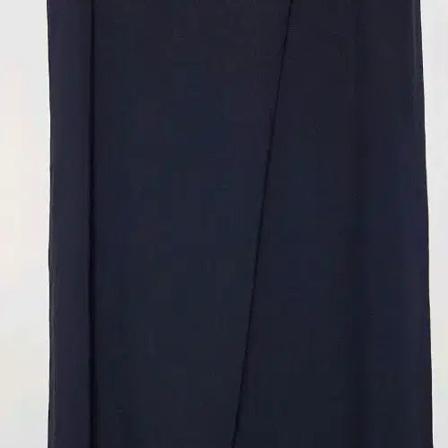 [BUNJANG] Della Lana Navy Wrap Style Wide Slacks / della lana 네이비 랩 스타일 와이드 슬랙스