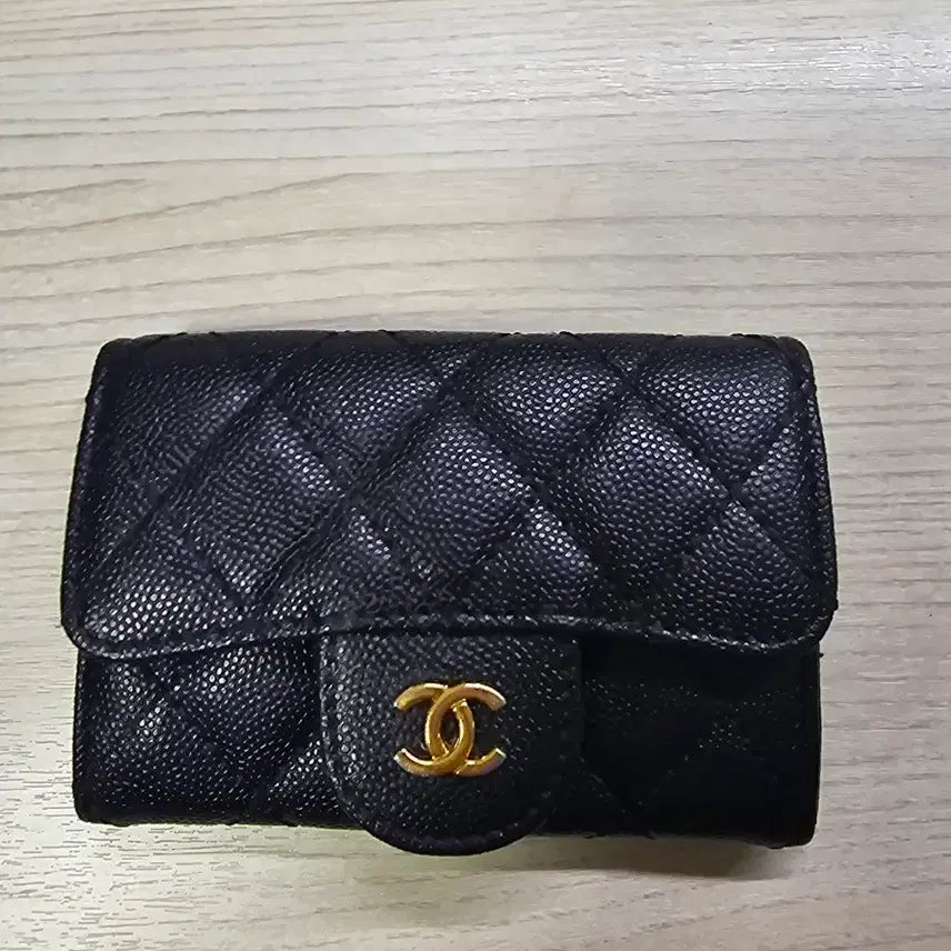 [BUNJANG] Chanel Black Caviar Card Holder / 샤넬 블랙 캐비어 카드지갑