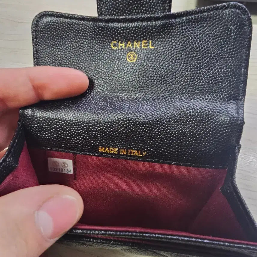 [BUNJANG] Chanel Black Caviar Card Holder / 샤넬 블랙 캐비어 카드지갑