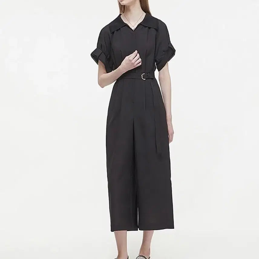 [BUNJANG] ZOOC Belted Jumpsuit - Black / ZOOC 주크 22 벨티드 점프수트 66