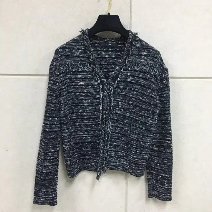 [BUNJANG] LIST Tweed Cardigan Jacket Black / LIST 리스트 트위드 가디건  자켓 블랙