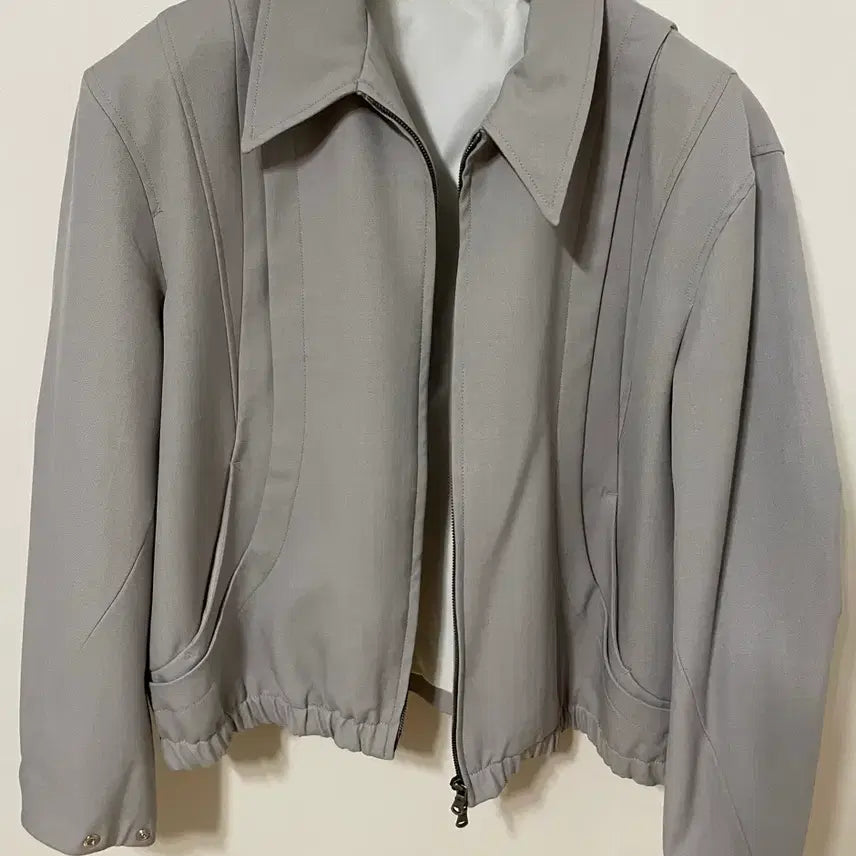 [BUNJANG] Coore Wool Blouson Mocha Gray L / 쿠어 울 블루종 모카그레이 L