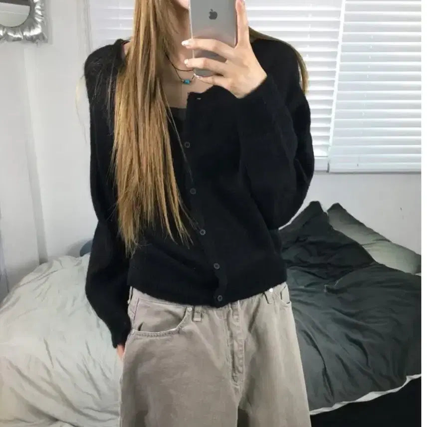 [BUNJANG] Sunny Round Button Cardigan / 써니 라운드 버튼 가디건