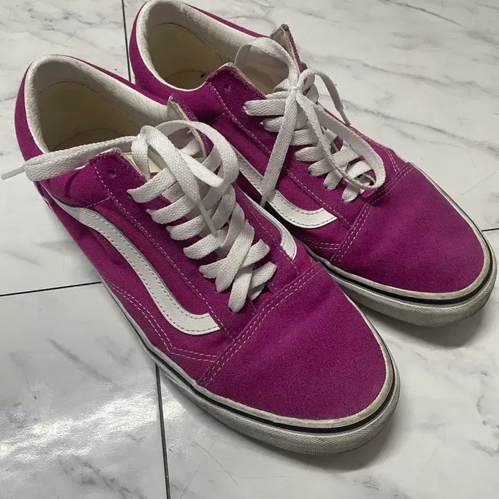 [BUNJANG] Vans Old Skool Purple Sneakers / 반스 올드스쿨 퍼플 스니커즈 275