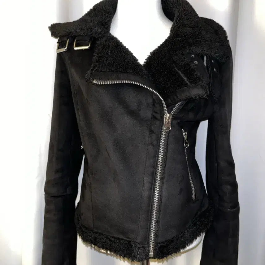 [BUNJANG] Zara Basic Faux Leather Jacket / 자라 베이직 무스탕 자켓