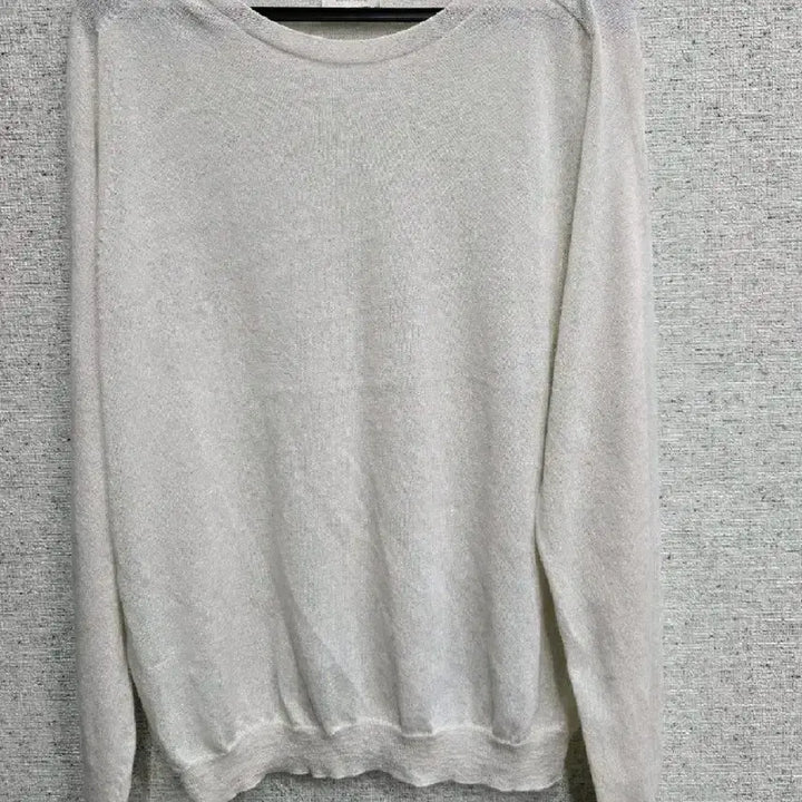 [BUNJANG] Come Here Linen See-through Long Sleeve Knit / 컴히얼 린넨 시스루 긴팔 니트